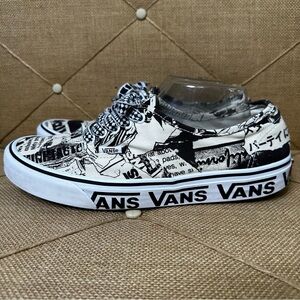 VANS Collage - Black Old Skool Shoe Skateboarding Sneaker Ms 10.5 Ws 12